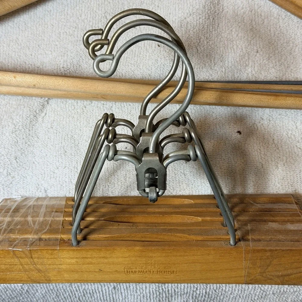Lot (3)   SETWELL & SEARS Wooden SUIT HANGERS 18